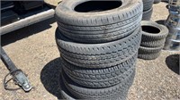 5- Assorted Tires Different Sizes