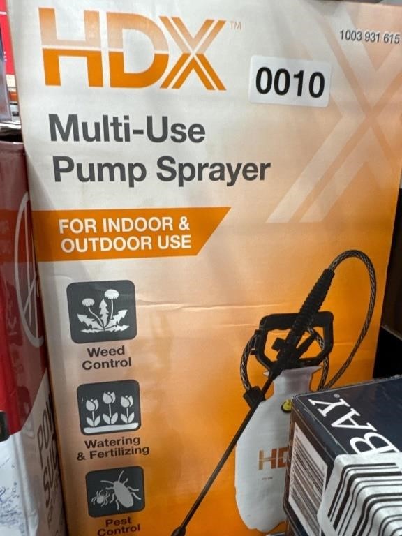 HDX MULTI USE PRUMP SPRAYER RETAIL $20