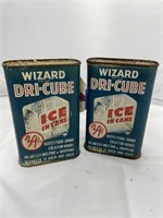 2 Tins Dry Cube Ice 6"