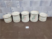 Fine pottery canister sets (Made in AB)