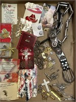 Misc jewelry, belt, pins