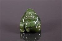 100% Natural Green Jade Hand Carving Buddha