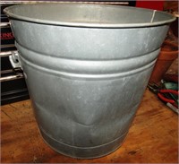 Galvanized Bucket Has Dent 13" x 13"