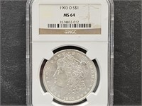 1903 O Morgan Silver Dollar  MS 64