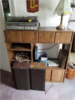 ENTERTAINMENT CABINET WITH J.C. PENNY STEREO, SONY