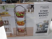 Gourmet Basics 3-tier market basket