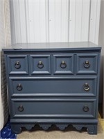 Wooden Dixie Blue 3 Drawer Dresser