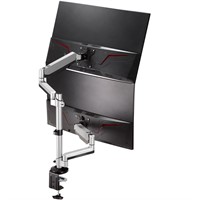 AVLT Dual 17"-32" Stacked Monitor Arm Desk Mount f