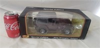 Jeep Wrangler Die Cast Metal 1:18 Scale