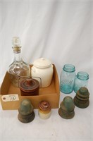 Ball Jars, Cheese Crocks & Vintage Bottles