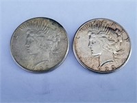 1922-S & 1923-S Silver Peace Dollars