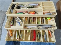 TACKLE BOX FULL OF LURES & MISC