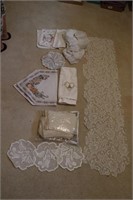 Doilies, Stars & Angel Quilted Runner, etc.