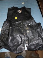 Leather vest--Large