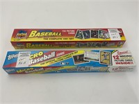 2 sealed boxes Topps 40 Micro cards, 1991 & 1992