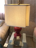 Red table lamp #29