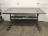 6' x 3' x 29/35 - Adjust. S/S Mobile Work Table