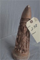 NATIVE AMERICAN CARVED HORN