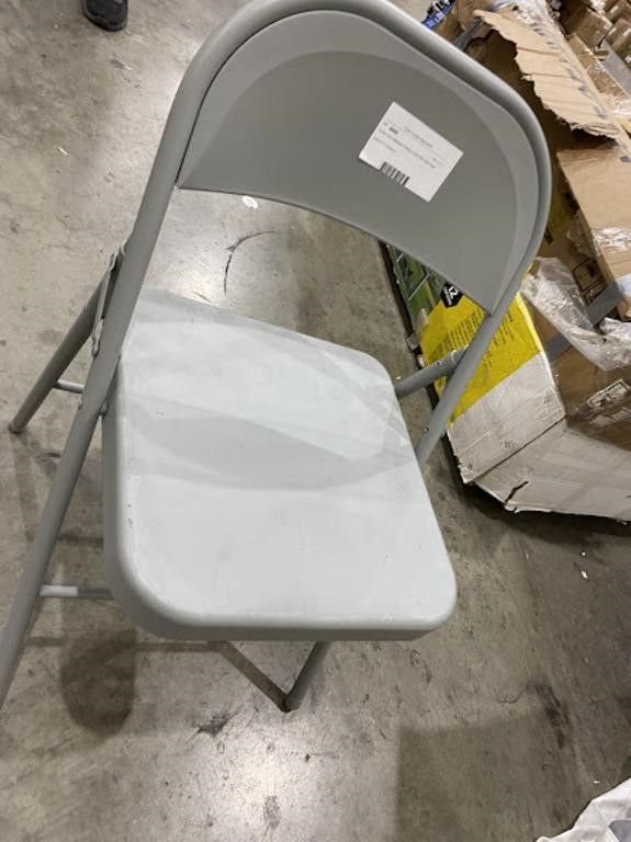 Grey Metal Chair