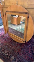 Fine Quality "Hickory & White"  Hanging Mirror