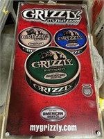 Grizzly Metal Lid Edge Lit Wall Sign