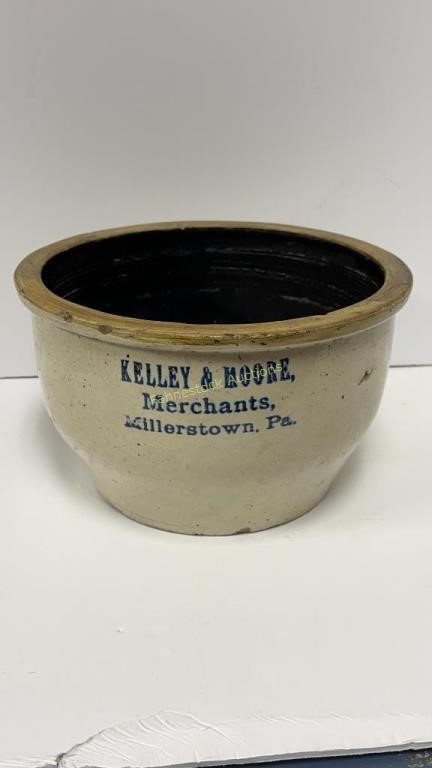 Kelley & Moore Merchants , Stone Ware Crock