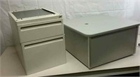 Metal 2-Drawer Cabinet & Storage Box