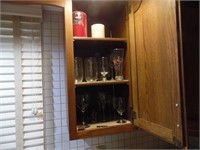 CONTENTS OF CABINETS, DISHES, ETC.