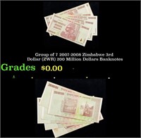 Group of 7 2007-2008 Zimbabwe 3rd Dollar (ZWR) 200