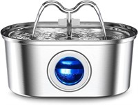 MISFANS Cat Water Fountain Stainless Steel, 108oz/