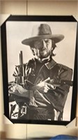 27”x 39” Framed Poster- Clint Eastwood