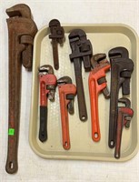 Lot of Pipe Wrenches: Ridgid, Pittsburgh & More