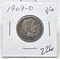 1909-O Quarter VG
