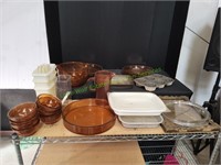 Wood Carved Wall Art, Tupperware Canister & More