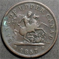 Canada PC-6D Bank of Upper Canada One Penny Token