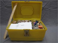 Vintage Handy Box Filled W/Sewing Goods