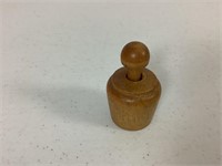 WOODEN BUTTER STAMP/MOLD - 2 3/4" T