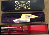 2-Ginsu knives & cutlery set