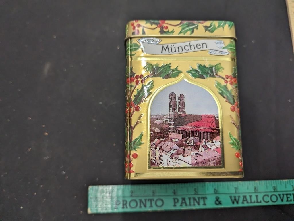 German Tin Can Christmas Music Box