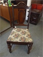 Antique Mahogany Side Chair -- Good Shape