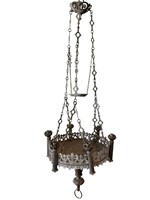 French Brass Gothic Ecclesiastical Light