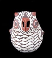 Zuni Polychrome Pottery Owl Effigy Figure c. 1900-