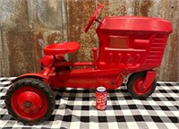 Red Painted Tractor Pedal Car