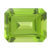 Genuine 5x3mm Octagon Shape Peridot