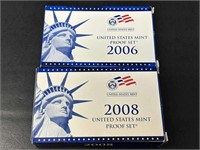 2006, 2008 US Mint Proof Sets