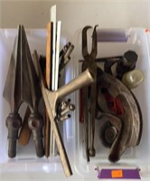 Wrenches, pipe bender, battery post cleaners &