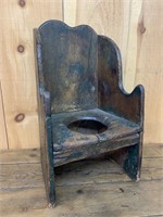 Primitive Original Paint Childs Potty Chair