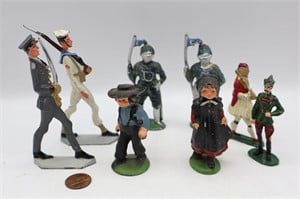 8 x Cast Iron Soldiers & Figurines