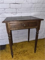 ANTIQUE ONE DRAWER TABLE