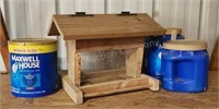 Wooden Birdhouse and Seed